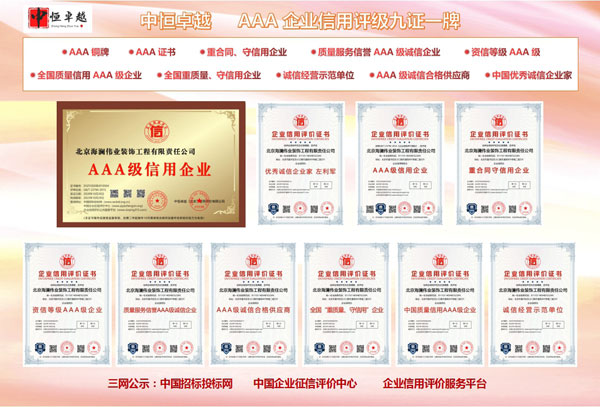 AAA信用证书
